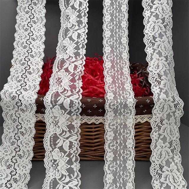 TUTON Top Quality Custom French Elastic Lace 5.0 CM/6.0 CM Trim Wholesale For Dress