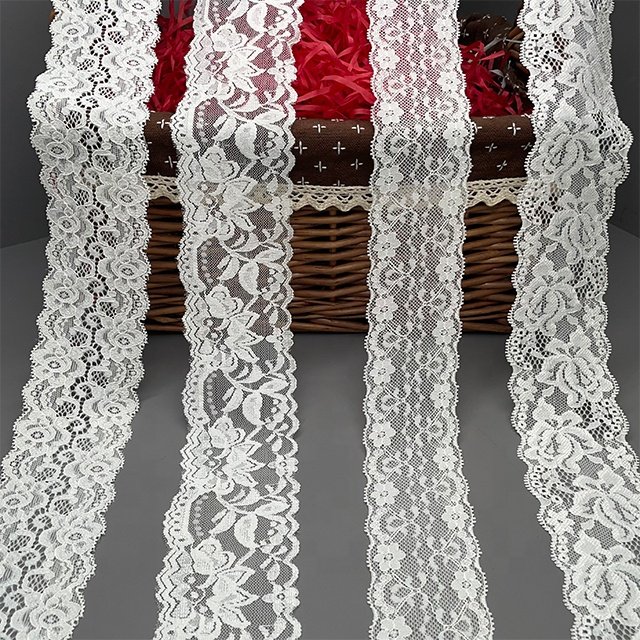 TUTON Top Quality Custom French Elastic Lace 5.0 CM/6.0 CM Trim Wholesale For Dress