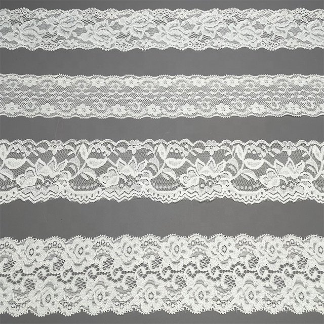 TUTON Top Quality Custom French Elastic Lace 5.0 CM/6.0 CM Trim Wholesale For Dress