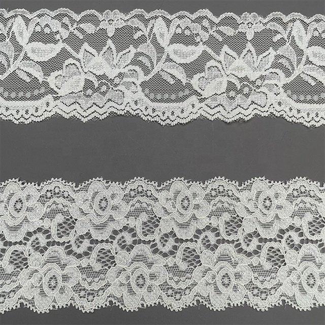 TUTON Top Quality Custom French Elastic Lace 5.0 CM/6.0 CM Trim Wholesale For Dress