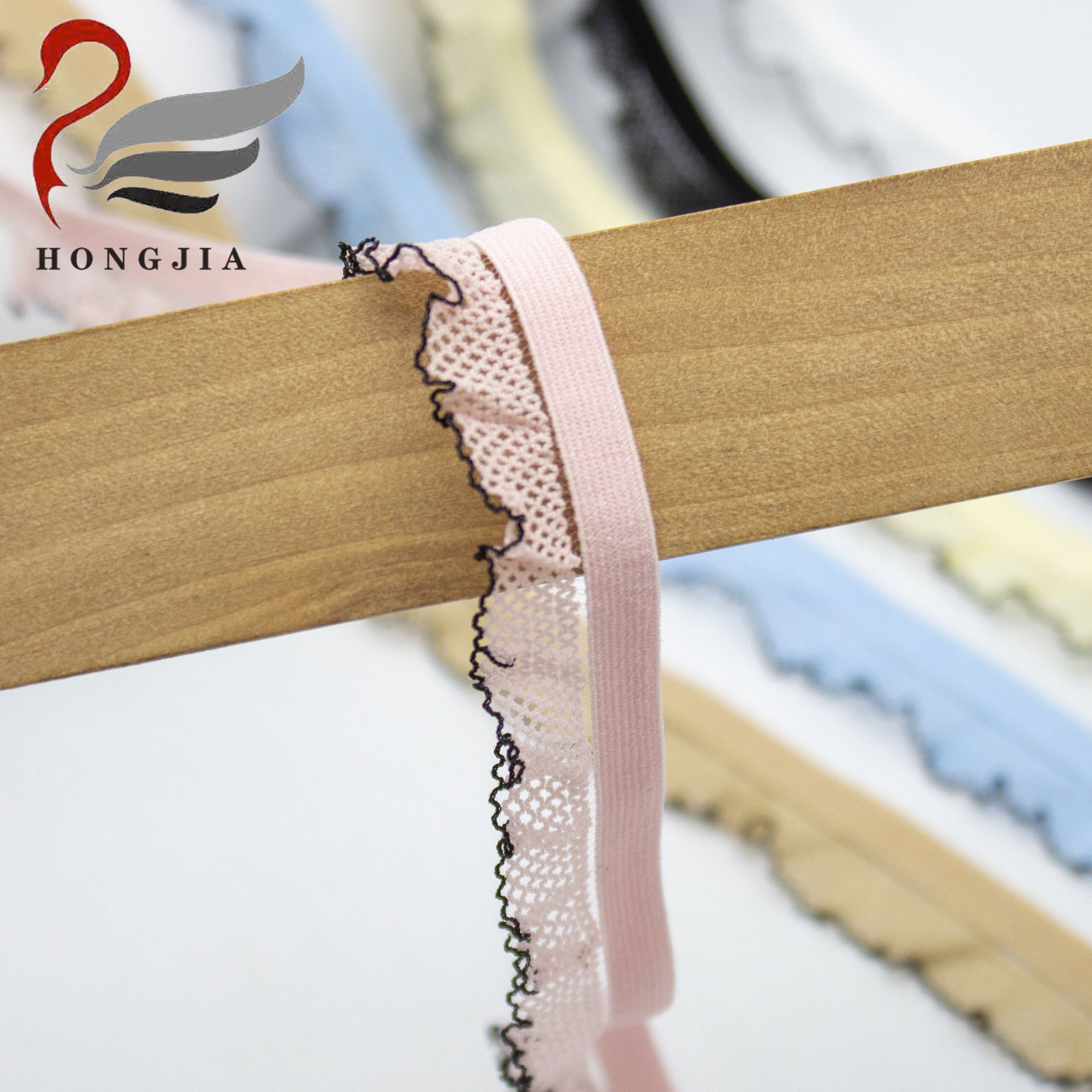 Factory Direct Sale Soft Lace Elastic Webbing Sewing Underwear Lace Trim Elastic Band For Bra