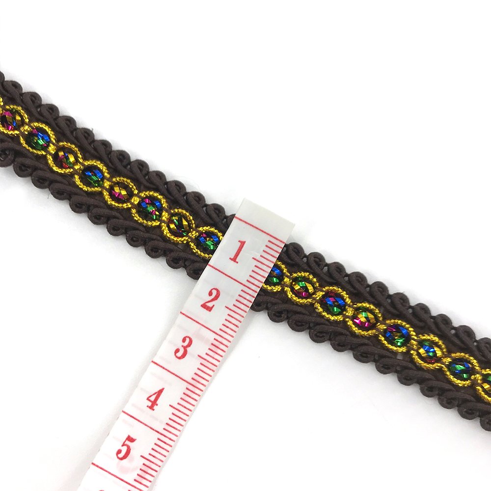 2023 Hot Selling Webbing Metallic Zig Zag Sewing Lace Trim With Shiny Decoration For Women Dress Garment Spot Sale