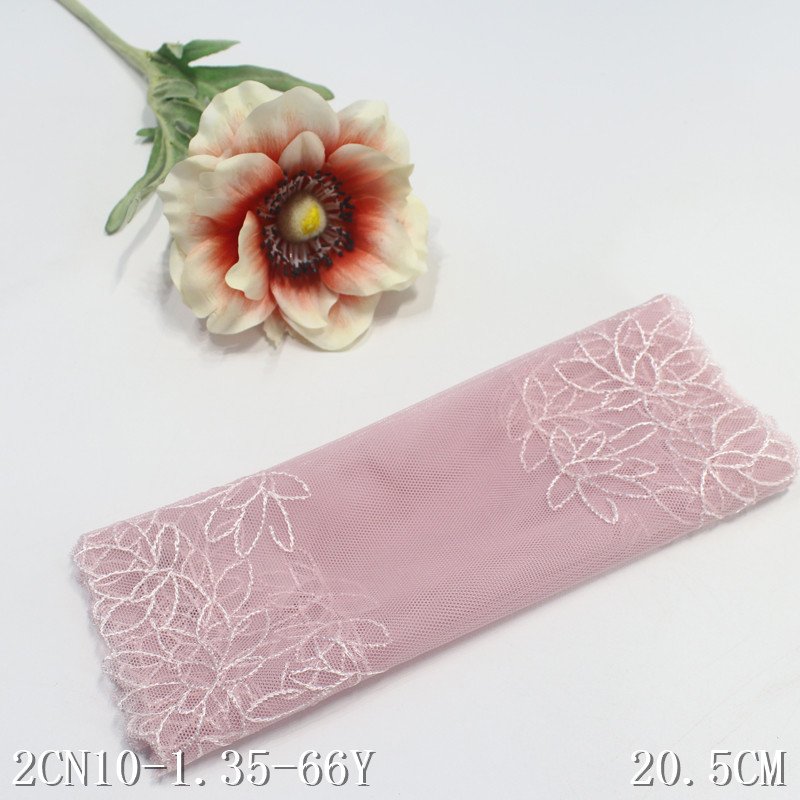 China Factory Supplied Embroidery Lace Fancy Flower Lace Trim Mesh Lace Fabrics For Women