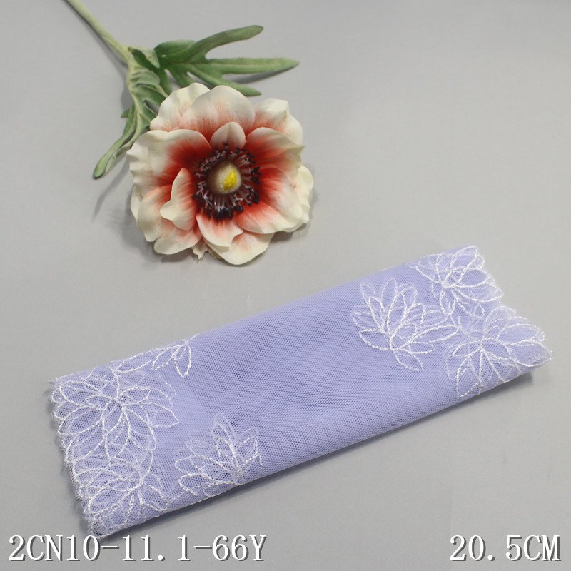 China Factory Supplied Embroidery Lace Fancy Flower Lace Trim Mesh Lace Fabrics For Women