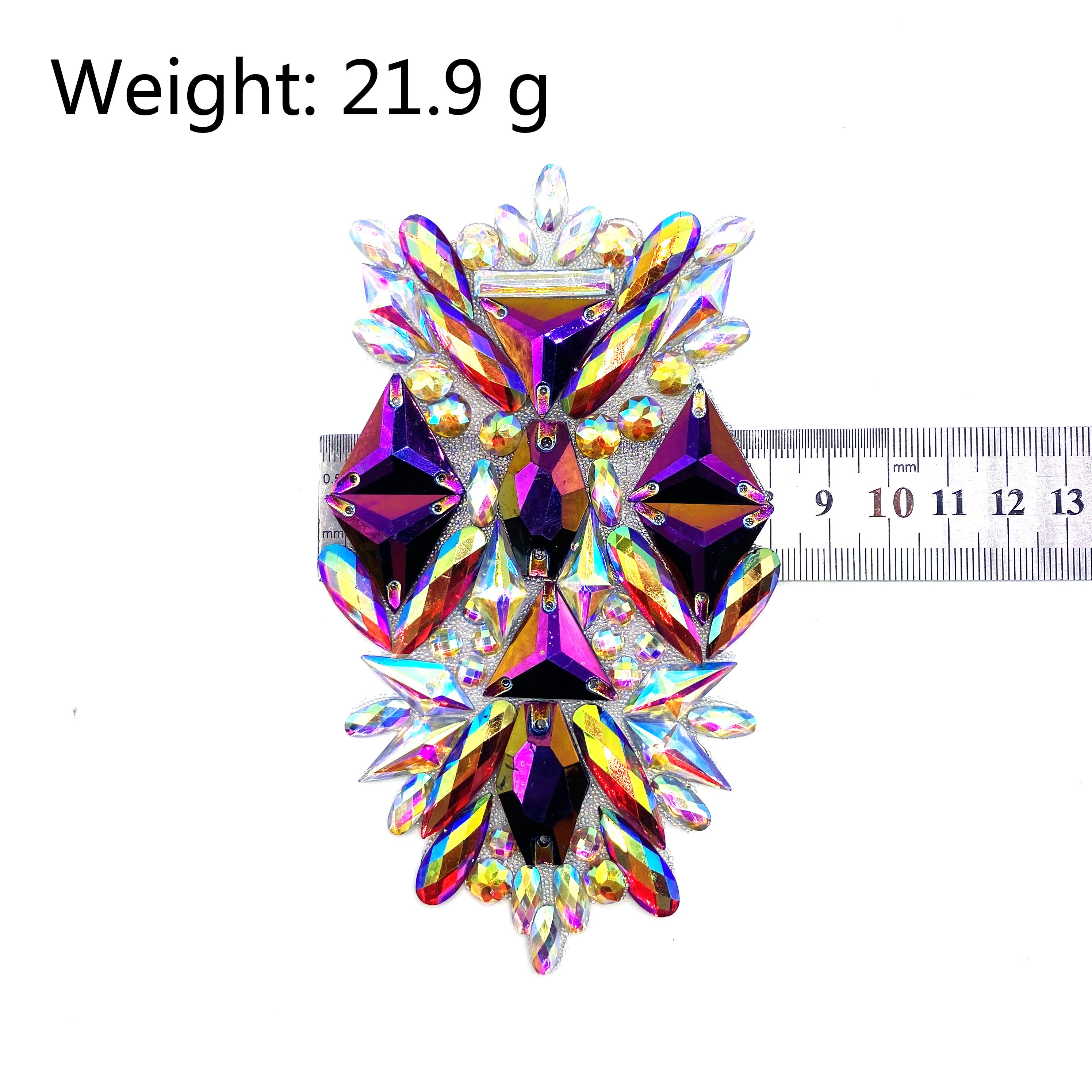 2024 factory decorative rhinestone chain trim appliques and trimmings for samba bra carnival costumes
