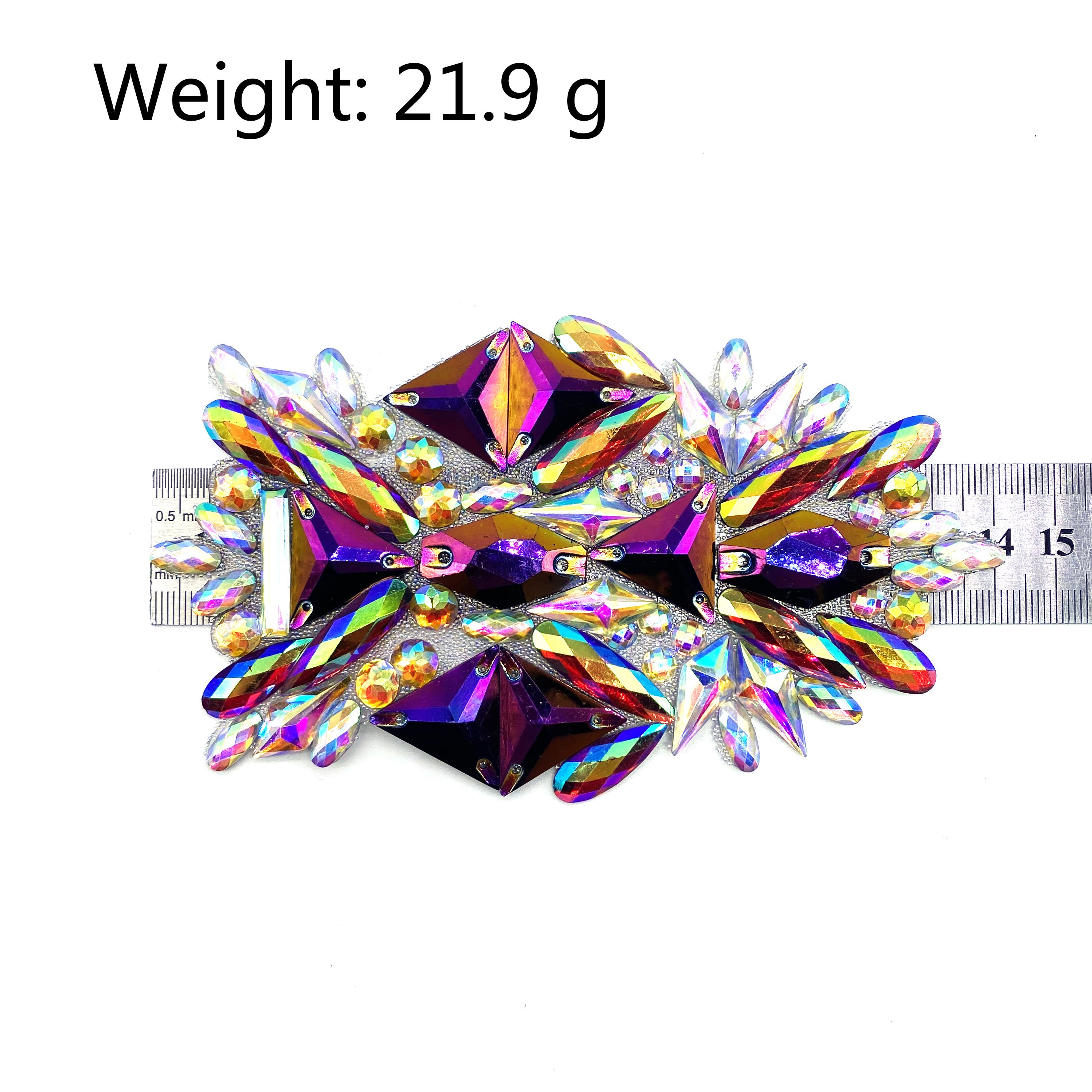 2024 factory decorative rhinestone chain trim appliques and trimmings for samba bra carnival costumes