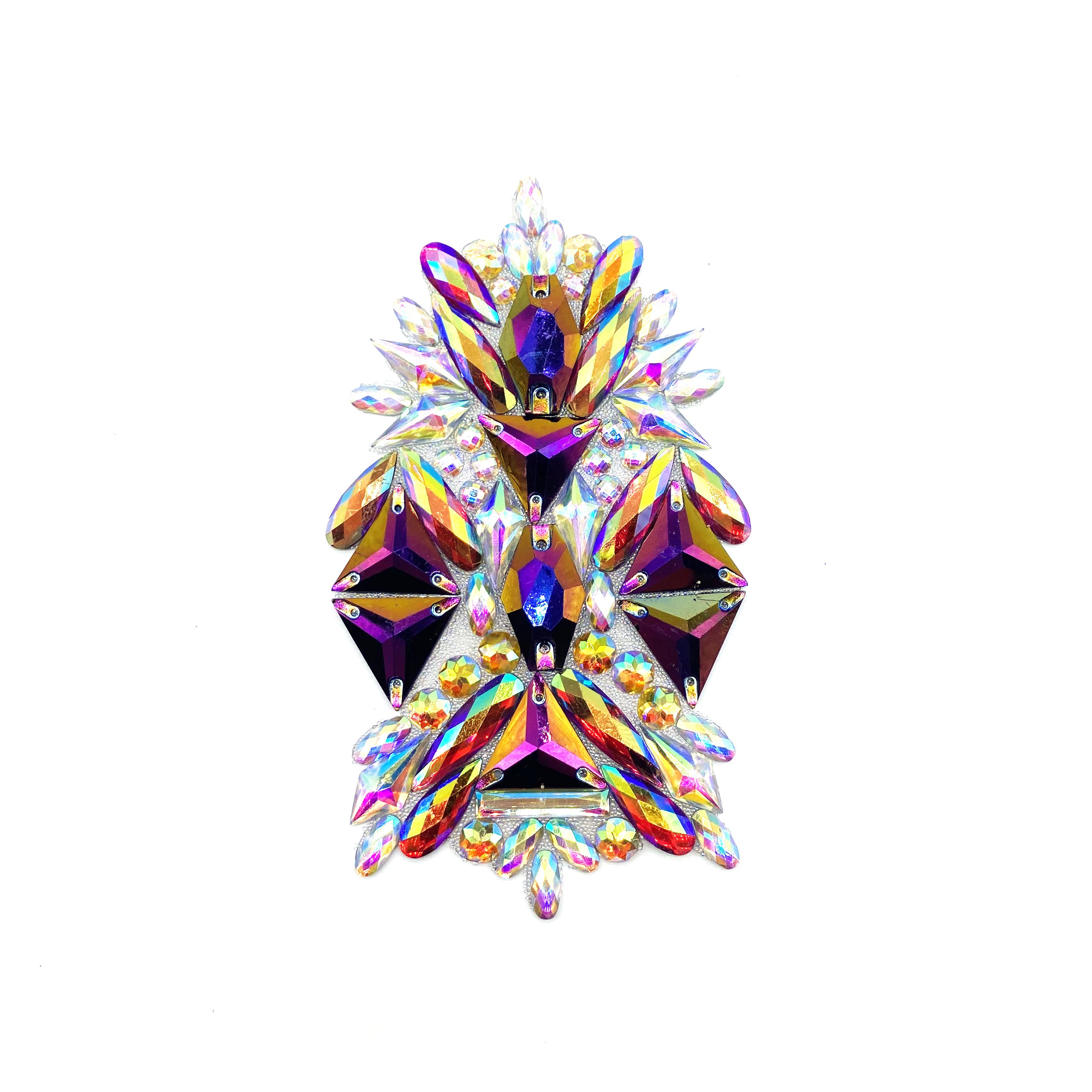 2024 factory decorative rhinestone chain trim appliques and trimmings for samba bra carnival costumes