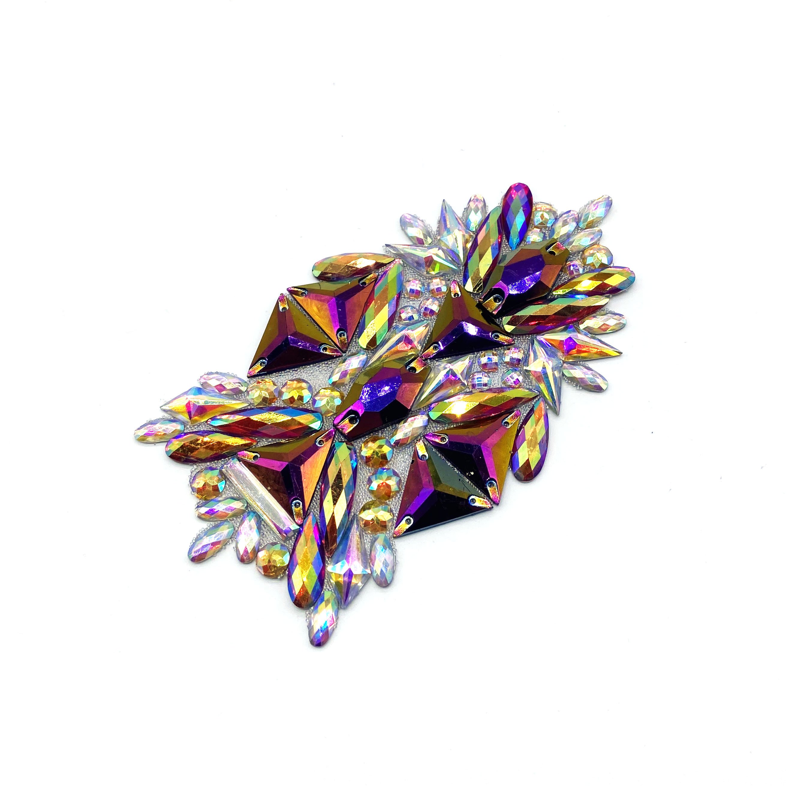 2024 factory decorative rhinestone chain trim appliques and trimmings for samba bra carnival costumes