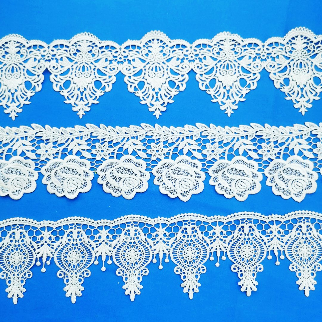 2022 Exquisite Wholesale Sewing Lace Polyester Embroidery Decorative Lace Trim