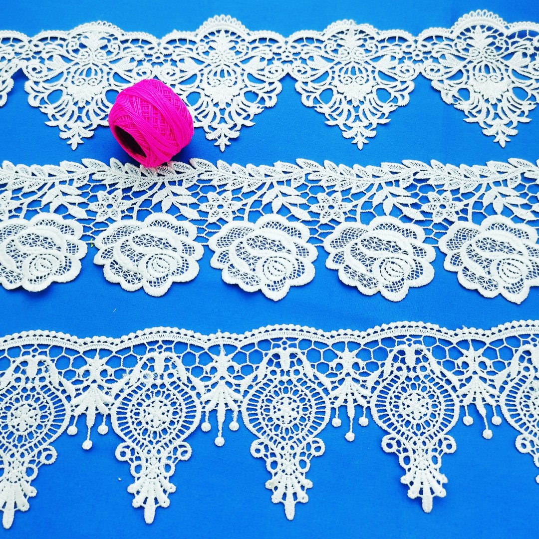 2022 Exquisite Wholesale Sewing Lace Polyester Embroidery Decorative Lace Trim