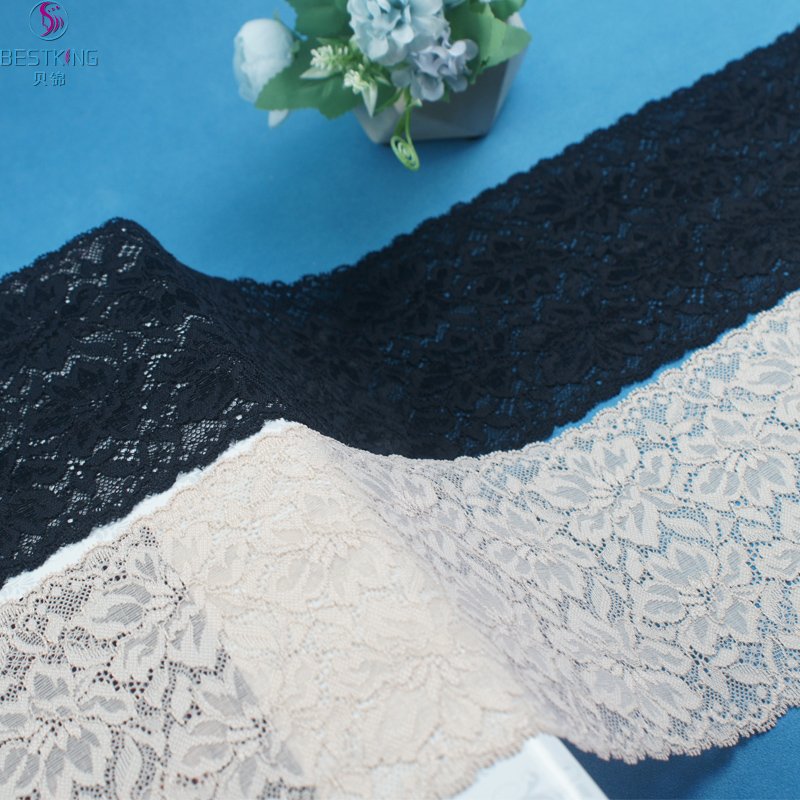 high-quality and cheap Lace Trim French Lace Trim Elastic Spandex Nylon Stretch Lace Trim