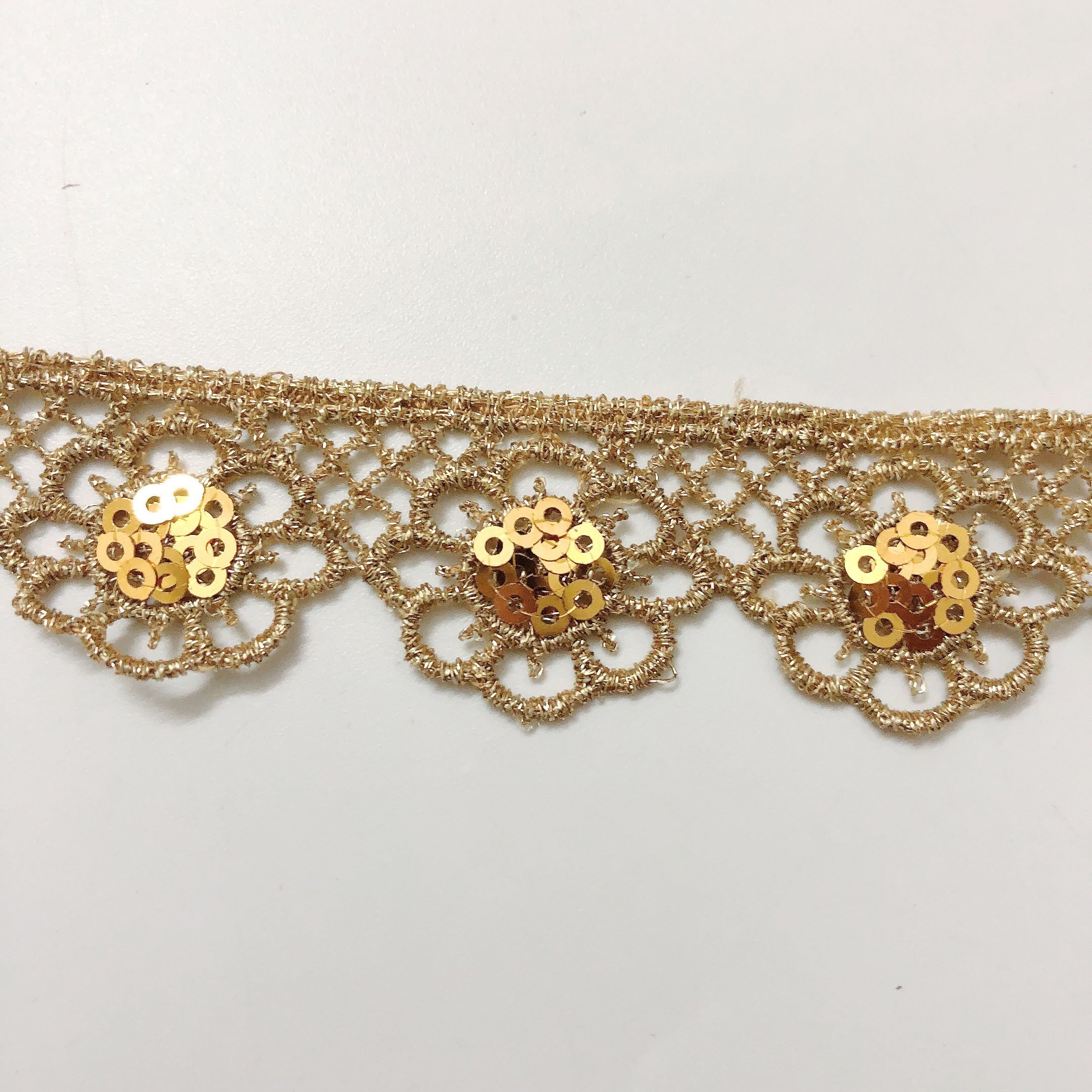 Many kinds of embroidered floral hollow out gold lace trim for clothing LT2623B