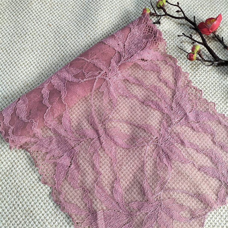 E4983 23.5CM Stretch Elastic Lace Trim Sewing Craft Supply Gift Stretch Lace Ribbon Elastic Lace Trim