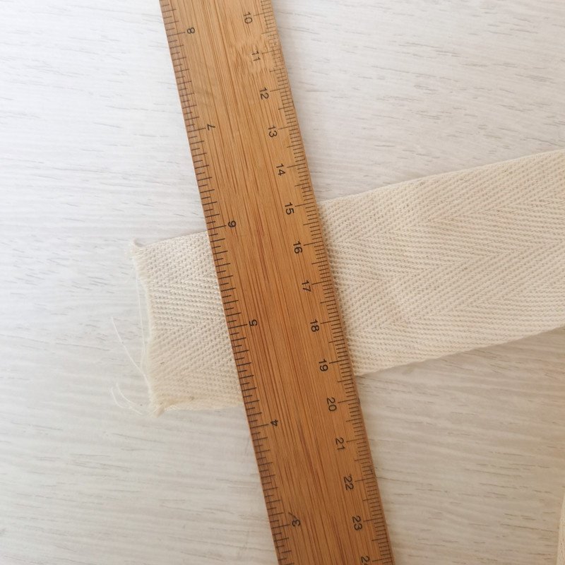 Custom Handmade DIY Cloth Accessories 100% Cotton White Ribbon Trim Woven Webbing Twill Tape for Tufting Carpet