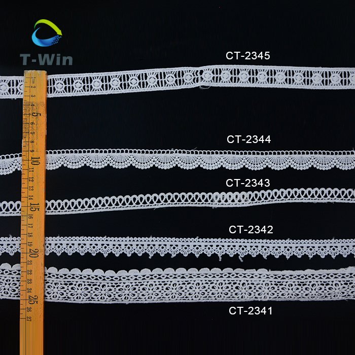 Milk silk lace ribbon cotton webbing water soluble embroidery border lace flower guipure lace trim
