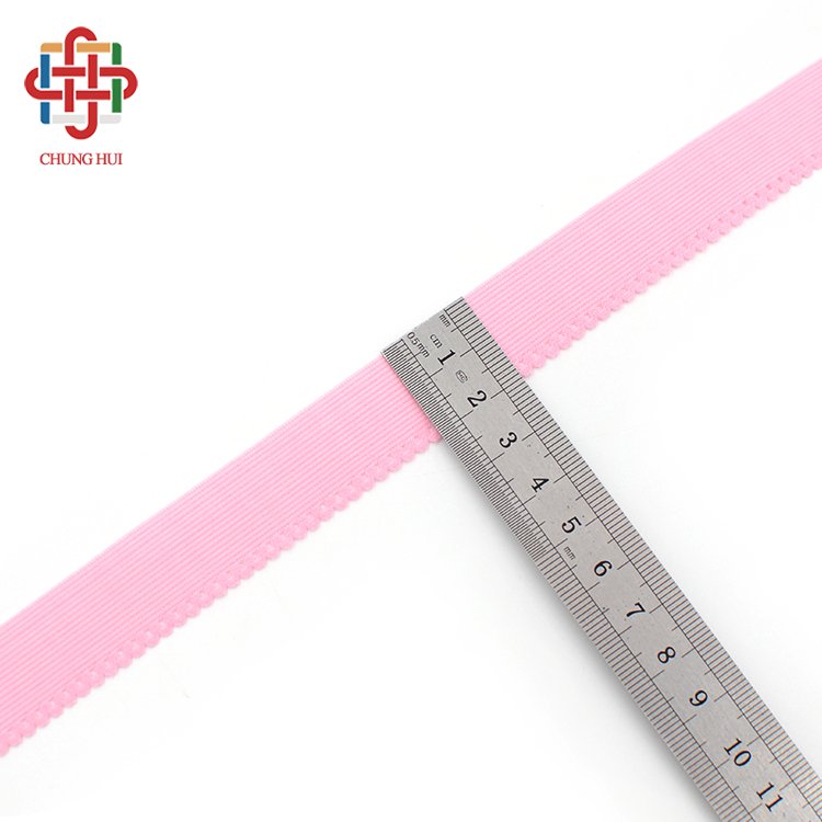 Factory Price Fancy 20mm Nylon Knitted Elastic Scallop Picot Edge Elastic Lingerie Underwear Edging Stretch Lace Trim Band