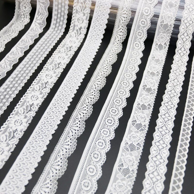Factory Price Fancy 20mm Nylon Knitted Elastic Scallop Picot Edge Elastic Lingerie Underwear Edging Stretch Lace Trim Band
