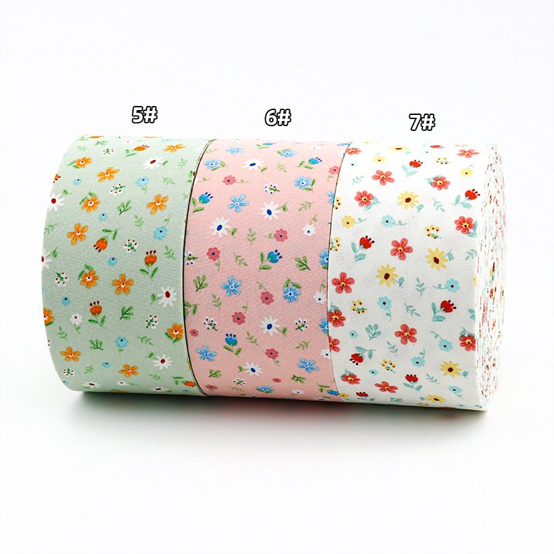 5cm Size Flowers Bias Tape Handmade Floral Embossed Strips Binding Fold Ribbon Bow Knot Headband DIY Garment Accessory Trim