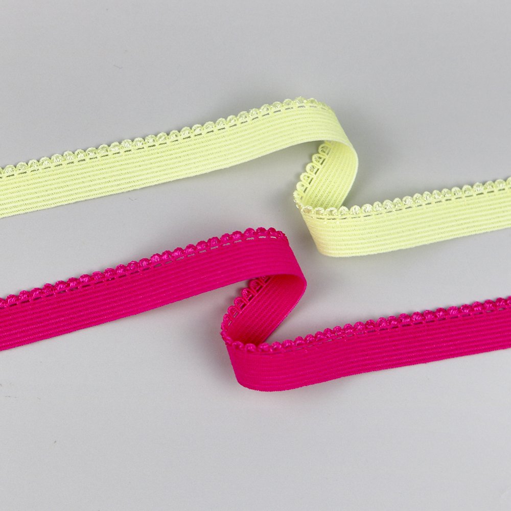 Wholesale garment underwear picot lace trim elastic belt webbing sewing picot bud edge webbing band for underwear