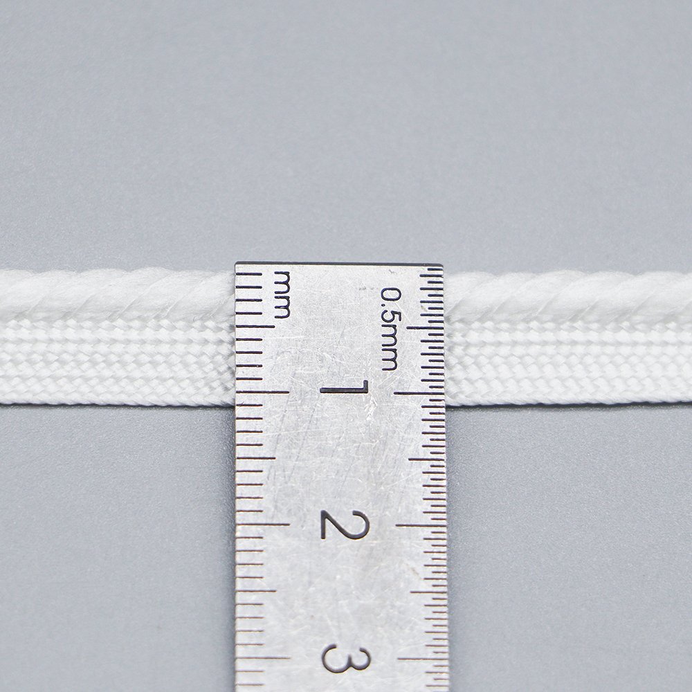 Top quality white flange binding bias tape piping trim common use elastic lip cord for garment upholstery