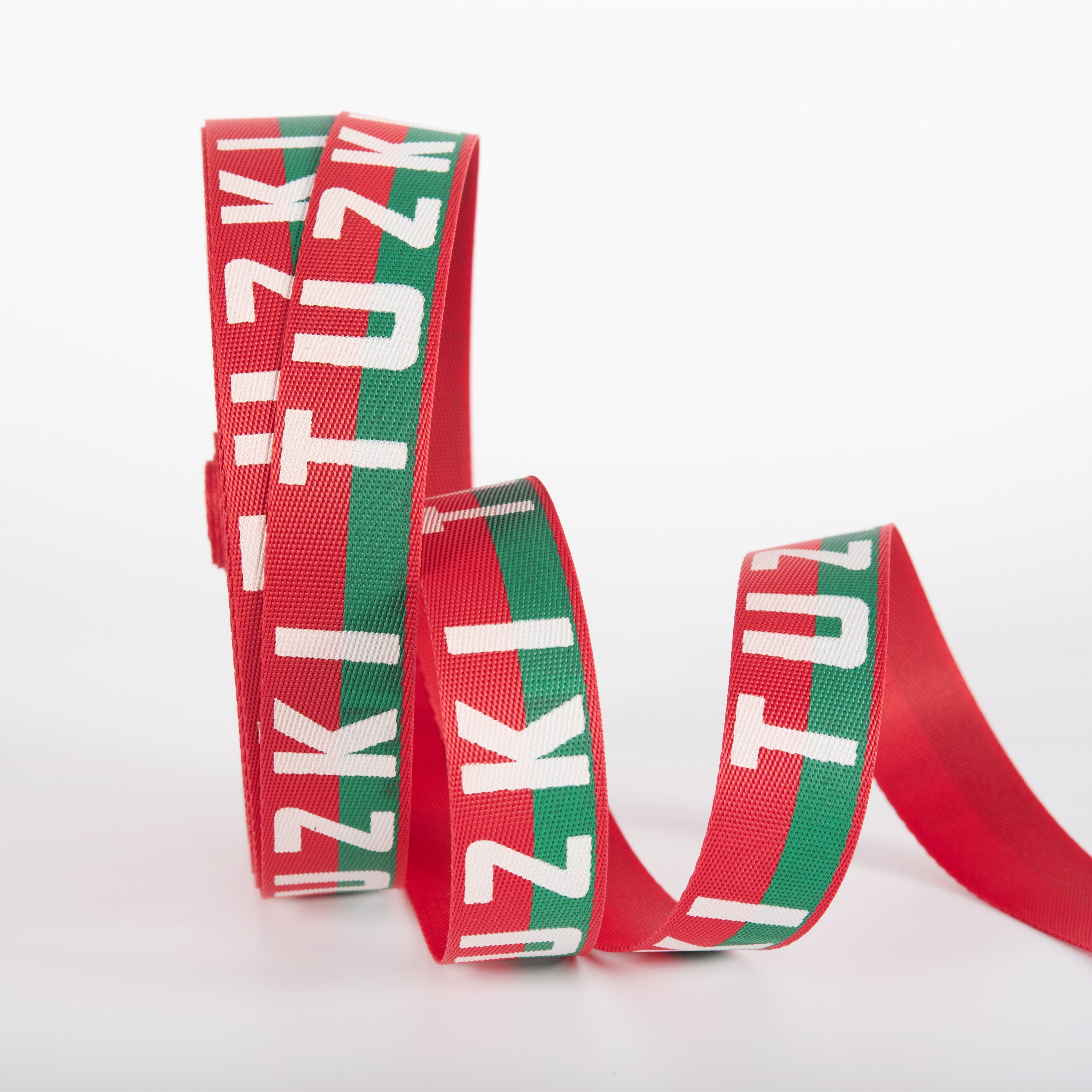 Polyester jacquard webbing tape with OEM Logo Decorative Craft Ribbon Sewing Trim Woven Trim Embroidered Ribbon