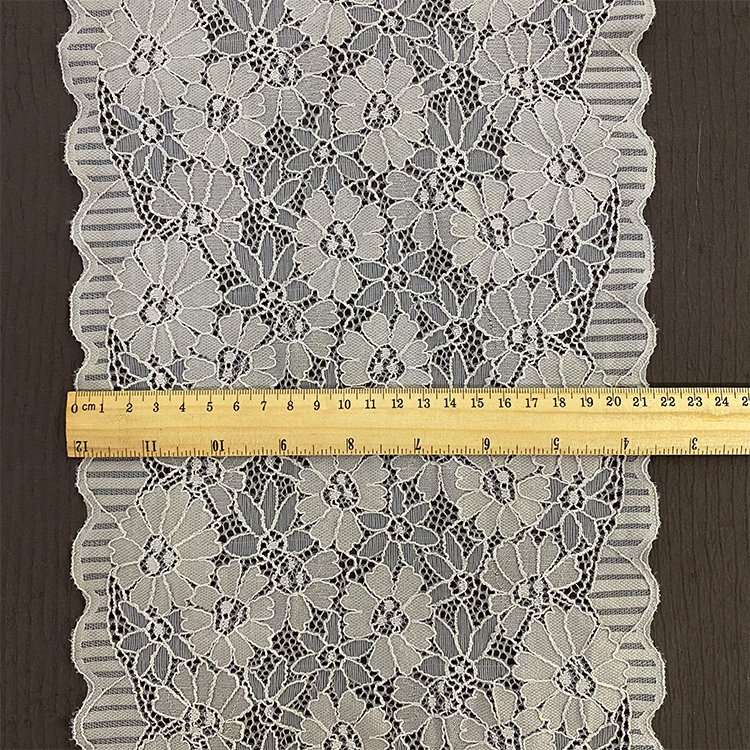 Luxury Designs Bridal Lace Fabrics French Lace Trim Border Soft Underwear Nylon Stretch Lace Trim