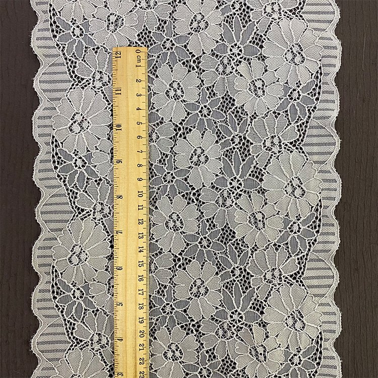 Luxury Designs Bridal Lace Fabrics French Lace Trim Border Soft Underwear Nylon Stretch Lace Trim