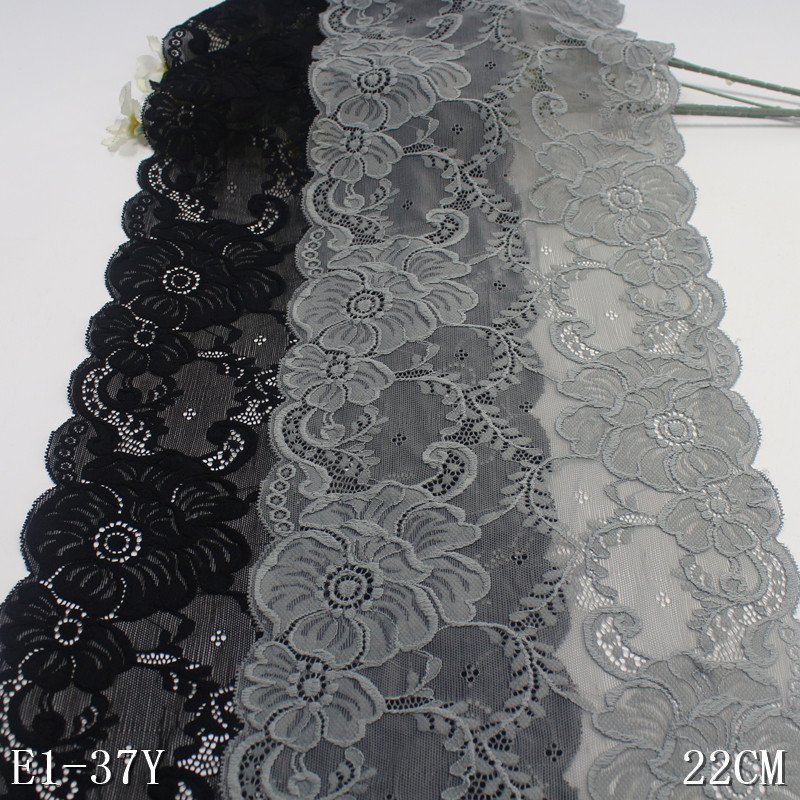 Stretch Lace Trim Elastic flower Lace by the yard Flower Ribbon For Lingerie Garment