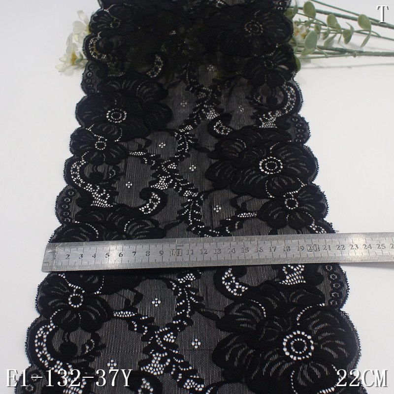 Stretch Lace Trim Elastic flower Lace by the yard Flower Ribbon For Lingerie Garment