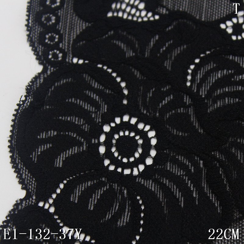 Stretch Lace Trim Elastic flower Lace by the yard Flower Ribbon For Lingerie Garment