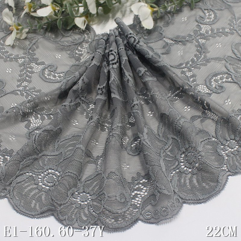Stretch Lace Trim Elastic flower Lace by the yard Flower Ribbon For Lingerie Garment