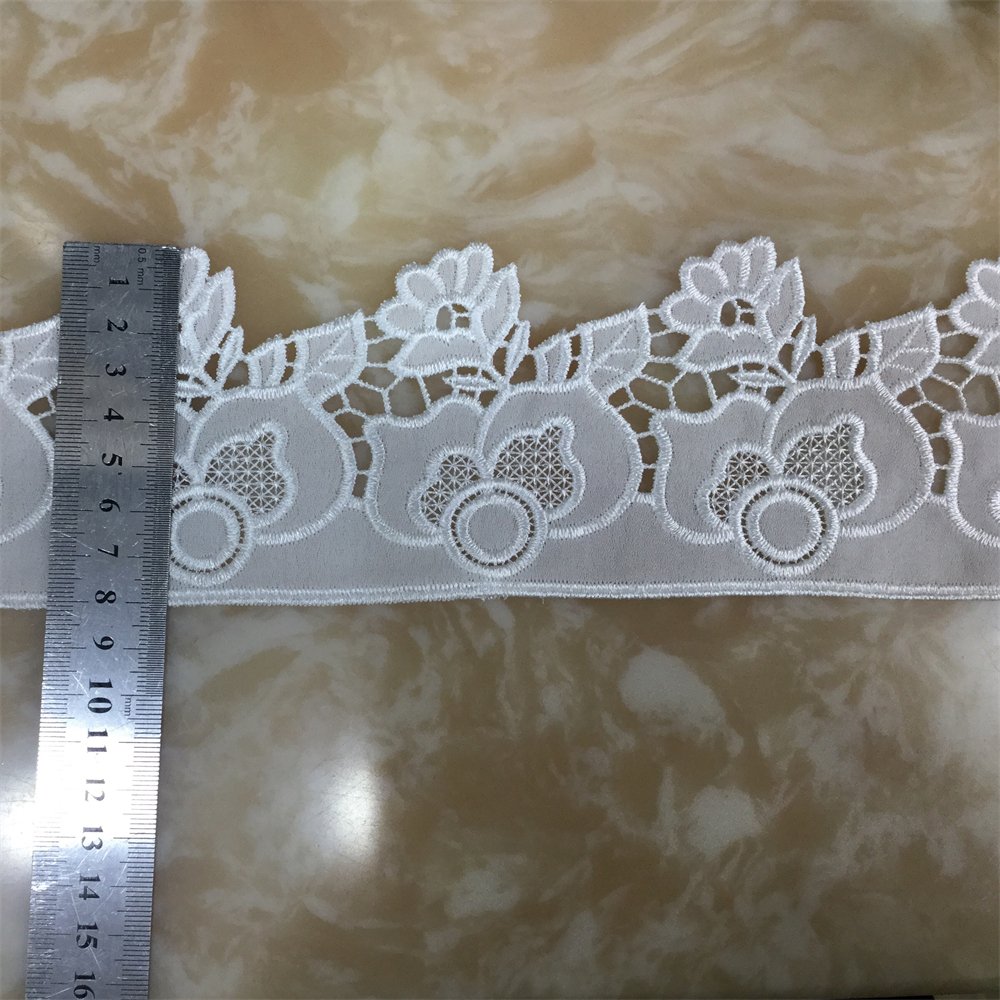 Wholesale fashion embroidery crochet velvet clothing lace trim