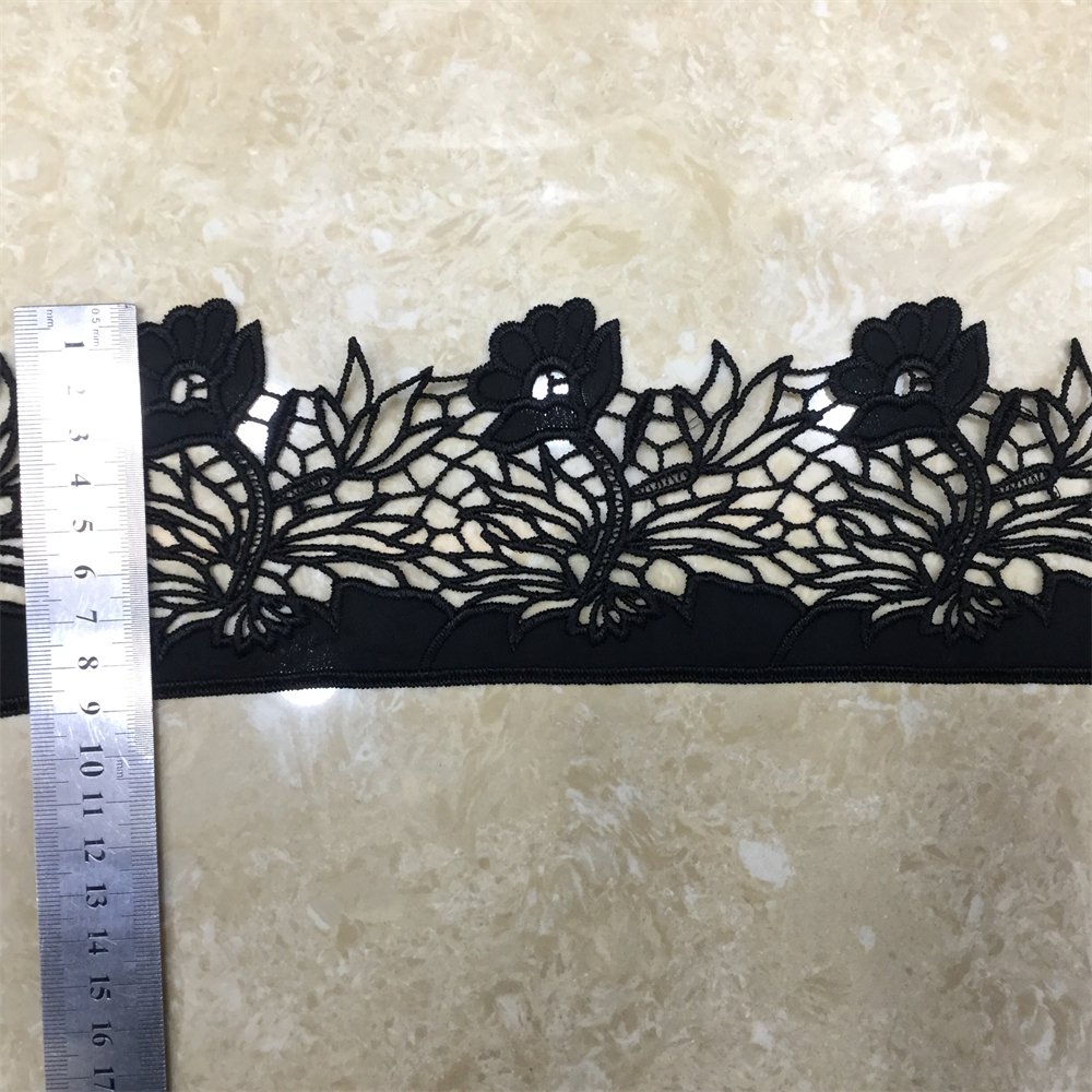Wholesale fashion embroidery crochet velvet clothing lace trim
