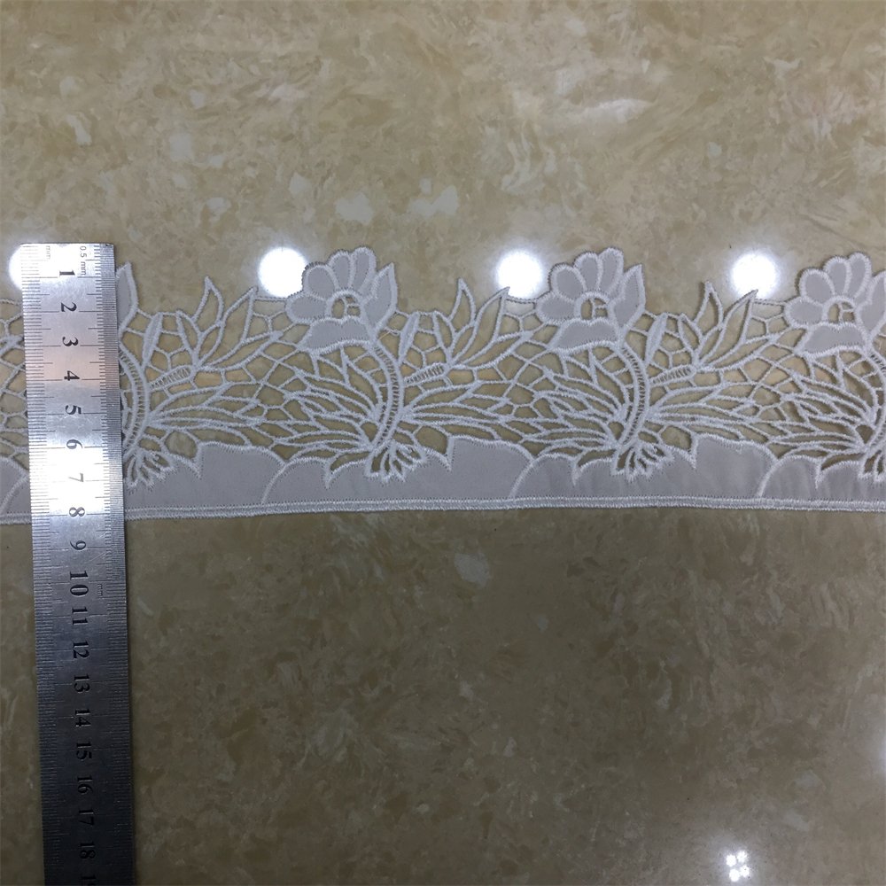 Wholesale fashion embroidery crochet velvet clothing lace trim