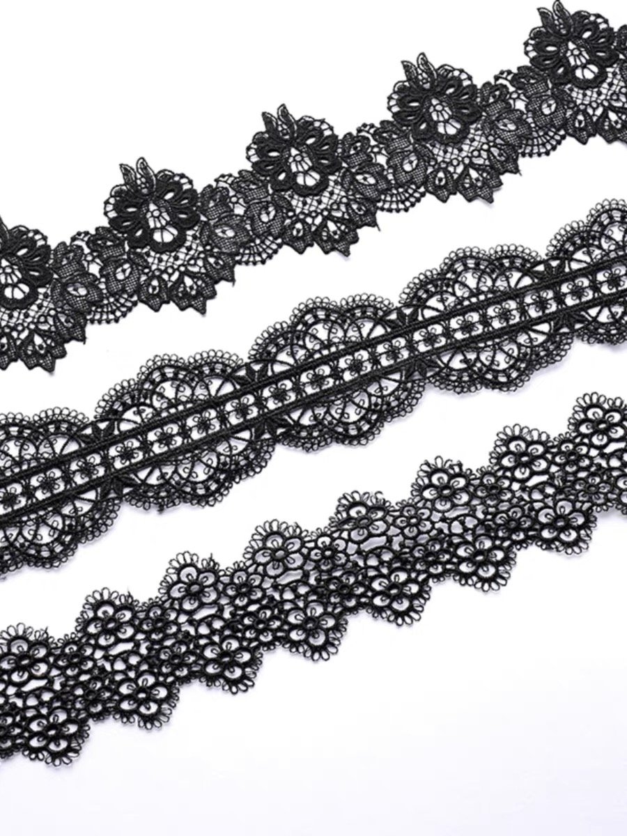 Factory prices of all kinds of lace polyester embroidery lace material decorative lace trim