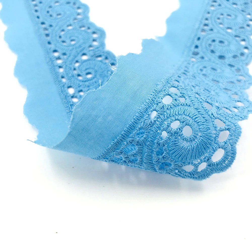 Fast Production Custom Garment Trimming Crochet Cotton Trim Lace Good Quality 100% Cotton lace Garment