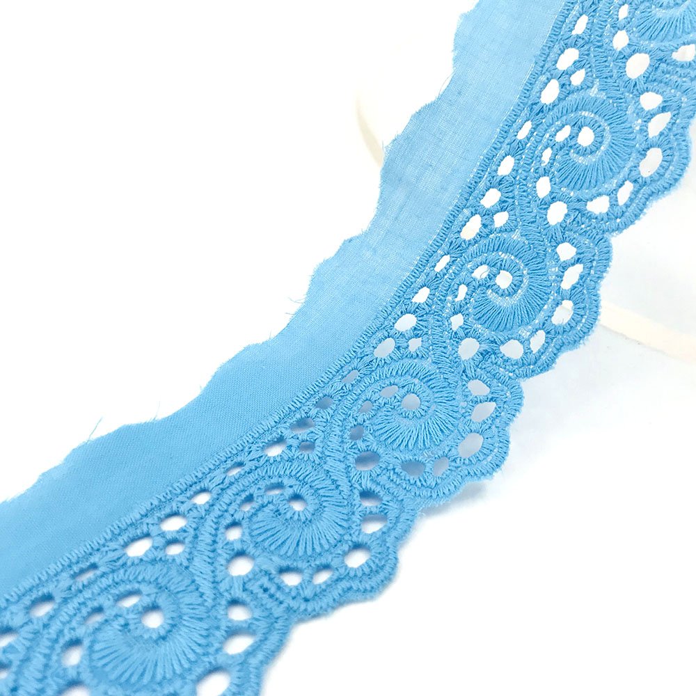 Fast Production Custom Garment Trimming Crochet Cotton Trim Lace Good Quality 100% Cotton lace Garment