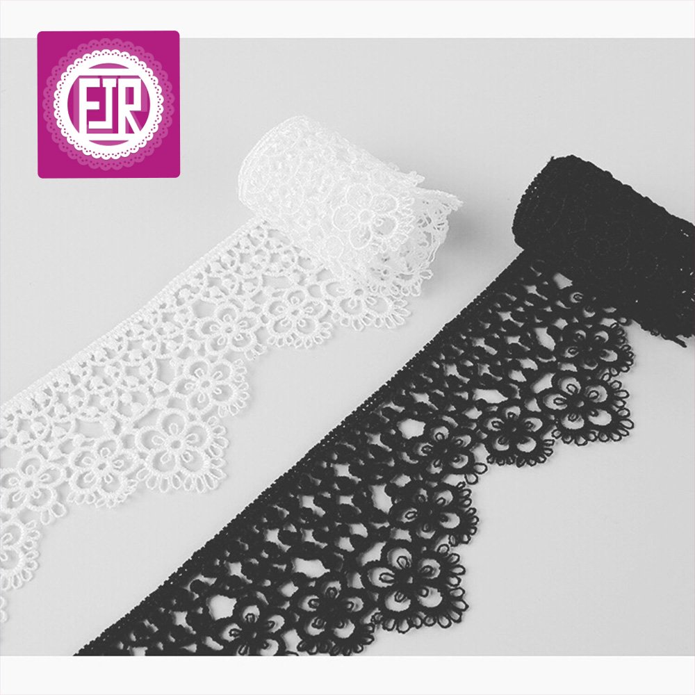 4cm wide high quality delicate lace trim for tops and dresses