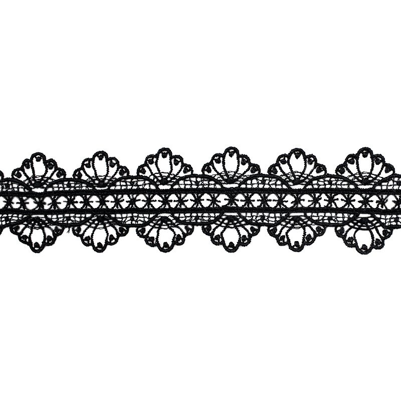 White Lace Water Soluble Wholesale 100% Polyester Embroidery Trim Floral Lace Trim White Lace For Dress
