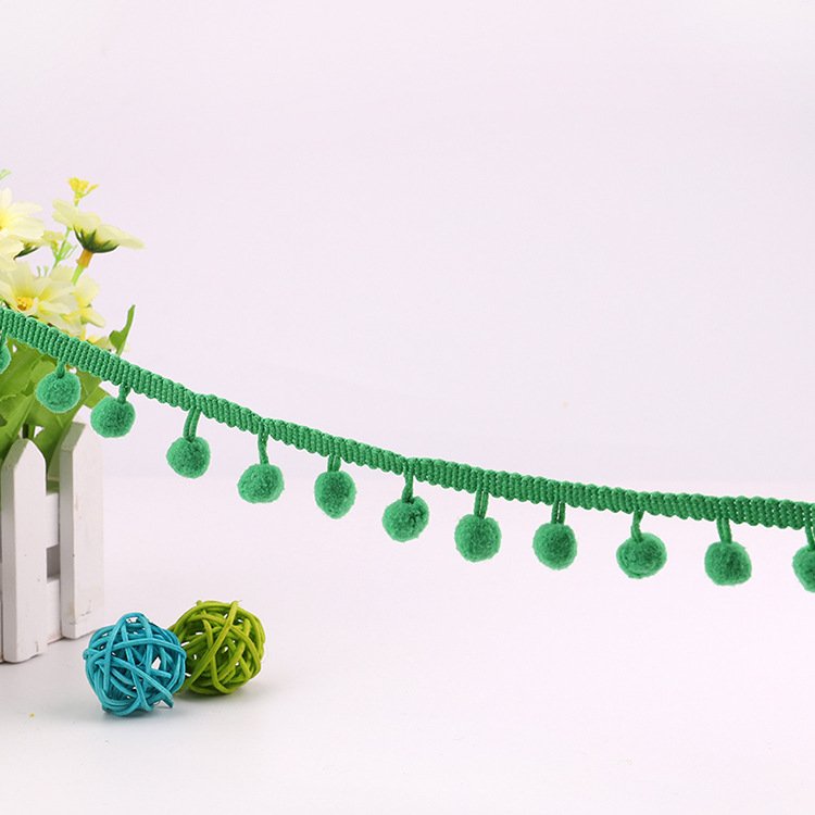 Fashion Multicolor Mixed Nylon Tassel Lace Ball Pom-Poms Fringe Trim