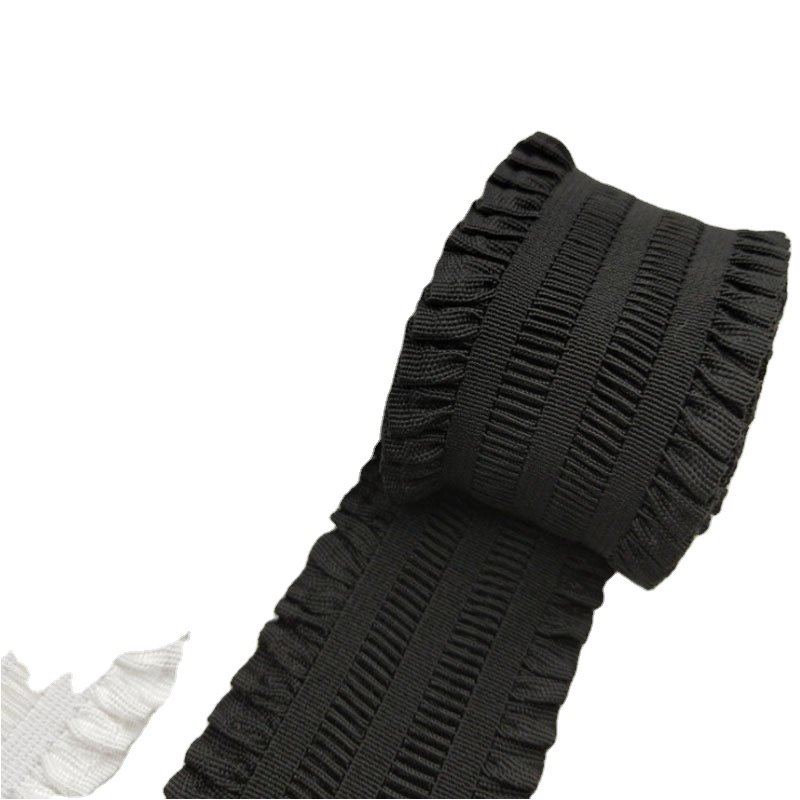 Lace Trim Elastic Band Frilly Ruffled Stretch Waist Belt Lace Ribbon Headband Wedding Dress DIY Patchwork Sewing Accessories