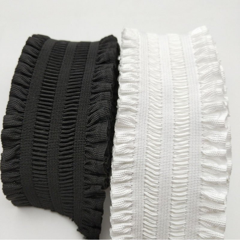 Lace Trim Elastic Band Frilly Ruffled Stretch Waist Belt Lace Ribbon Headband Wedding Dress DIY Patchwork Sewing Accessories