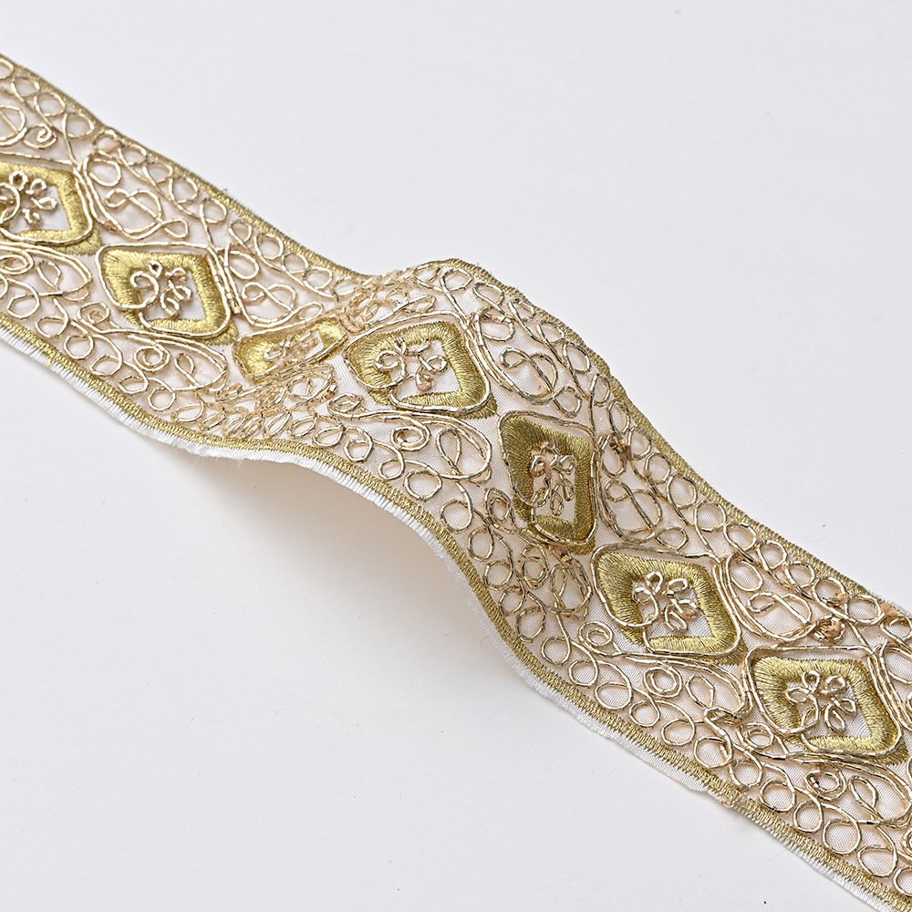 Glitter Organza Embroidery Mesh Lace Trim Ribbon For Clothing Curtain Accessories