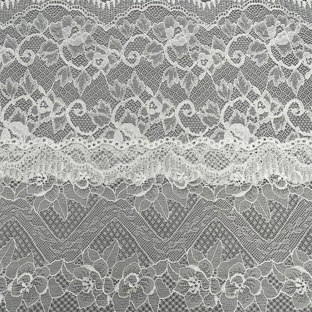 TUTON New Design Lingerie Stretch Tulle Quipure Elastic Flower Lace Trim For Dress