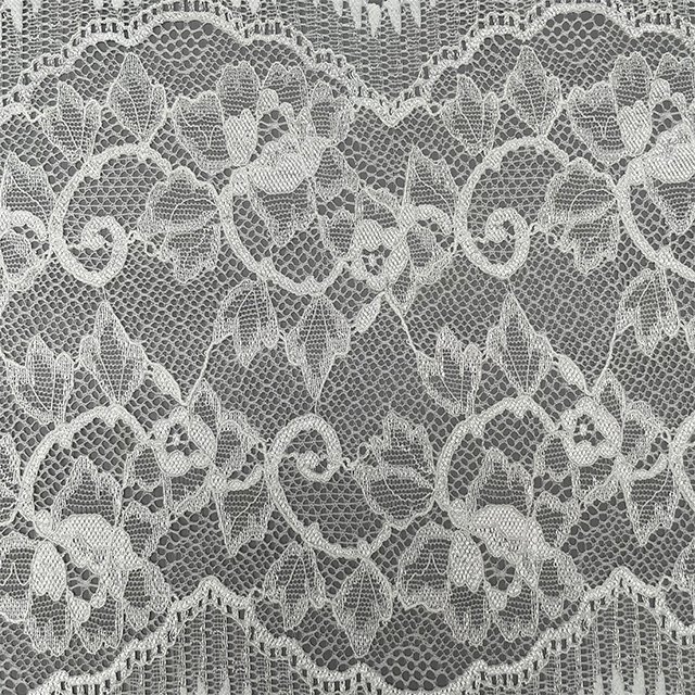 TUTON New Design Lingerie Stretch Tulle Quipure Elastic Flower Lace Trim For Dress