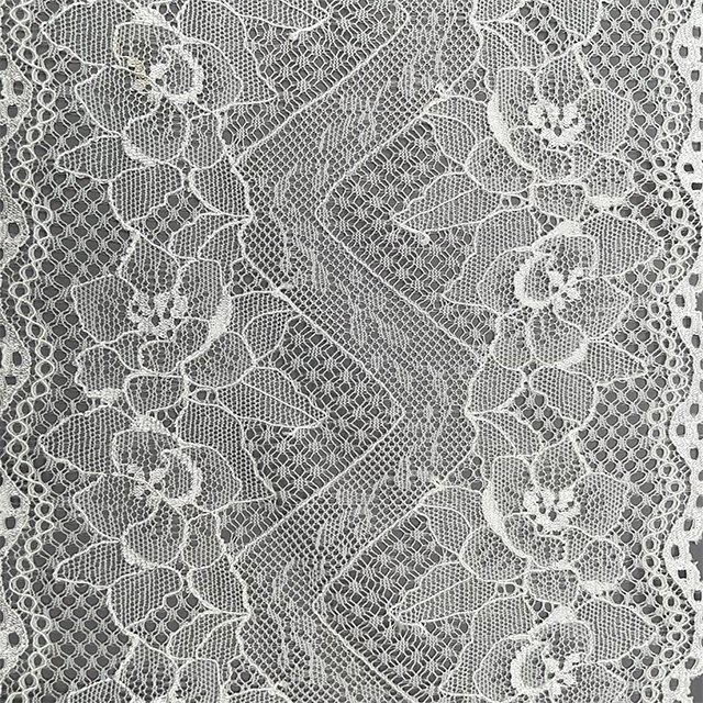 TUTON New Design Lingerie Stretch Tulle Quipure Elastic Flower Lace Trim For Dress
