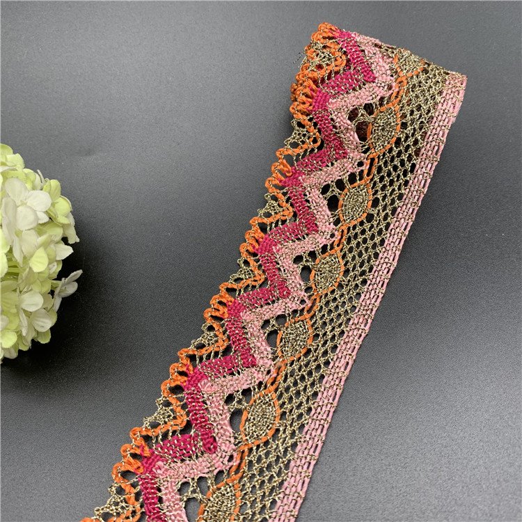 2021 hot sale high quality crocheted cotton lace garment lace trimming
