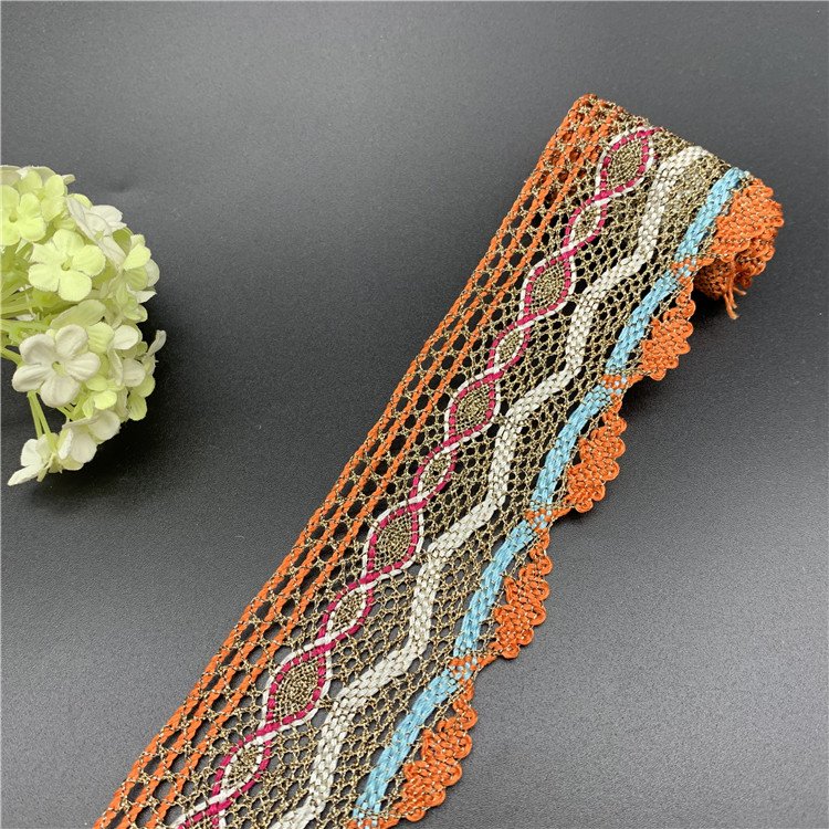 2021 hot sale high quality crocheted cotton lace garment lace trimming