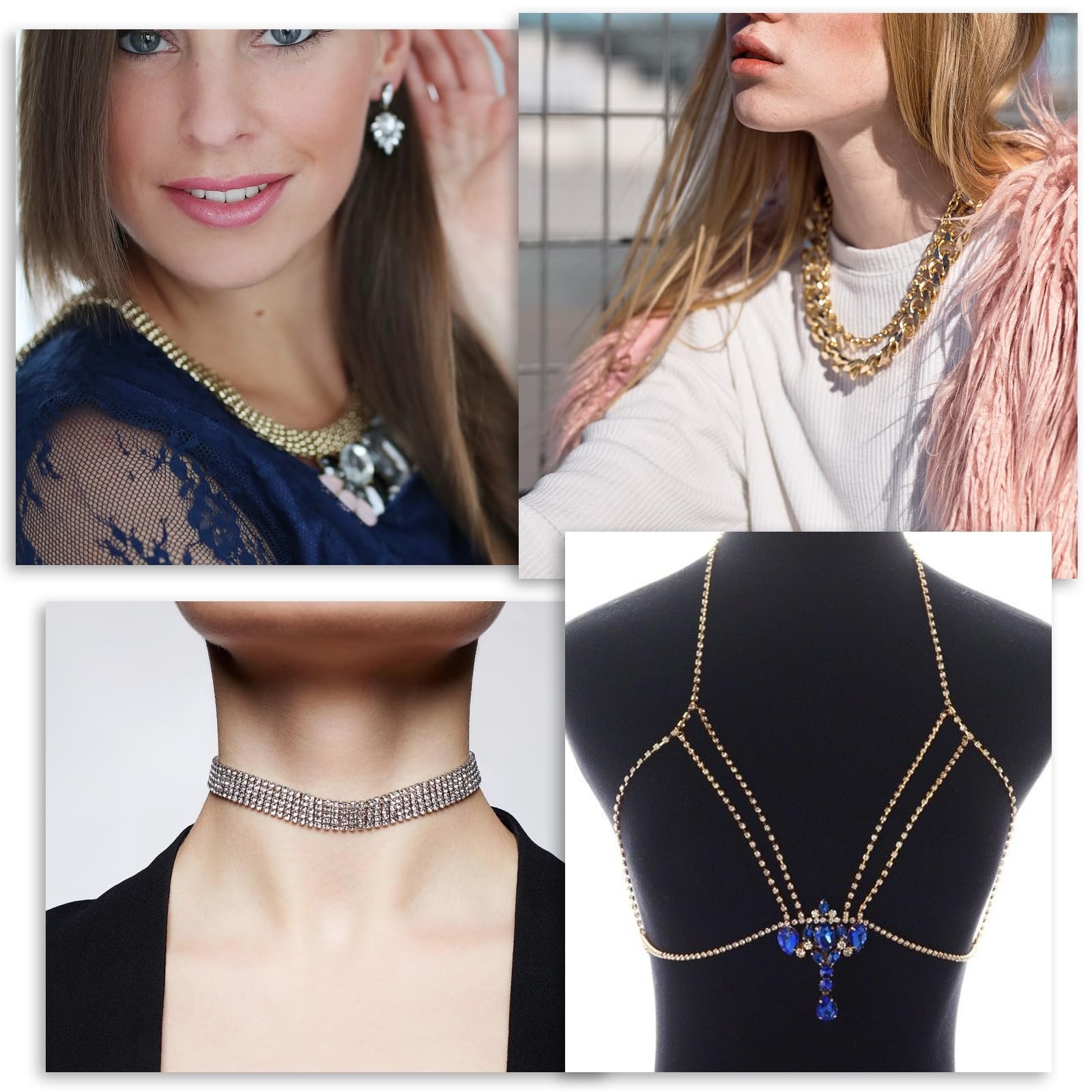 Custom White Rhinestone with Gold Base Trim Crystal Chain Trim for Sewing Crafts Jewelry Make Bouquet Clothes DIY Decor