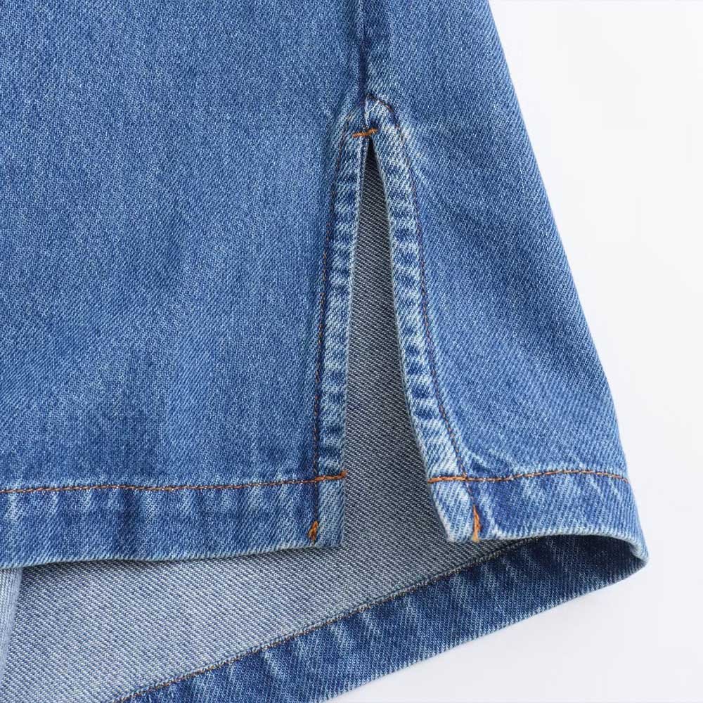 PB&ZA Women 2024 spring New Fashion Pocket trim denim Blouses Vintage Long Sleeve Female Shirts Blusas Chic Tops